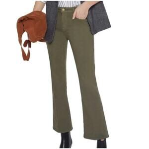 FRAME Le Crop Mini Boot Pants Womens Size 31 Army Green